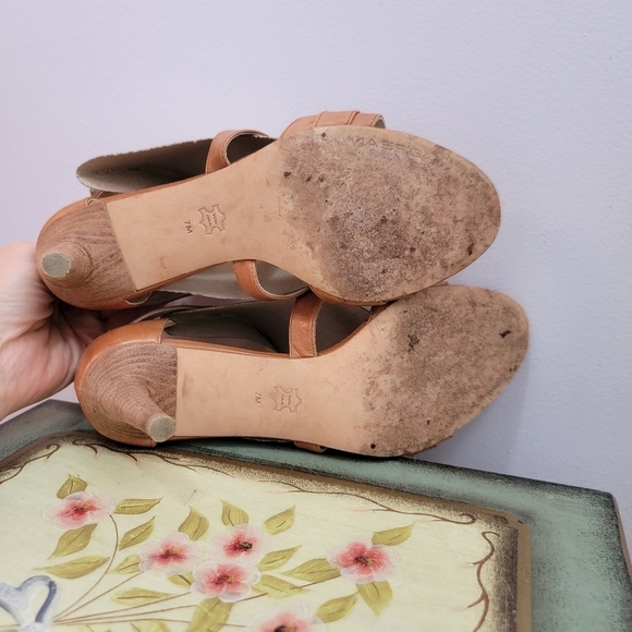 Via Spiga Hilda Cognac alwather Sandals Size 7 - Picture 8 of 8